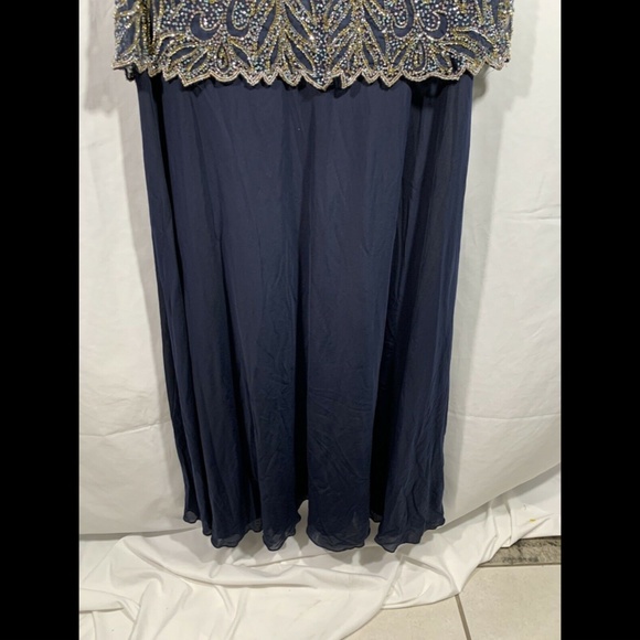 NEW Pisarro Nights Embellished Beaded Mock Gown‎ 8 - Picture 8 of 12